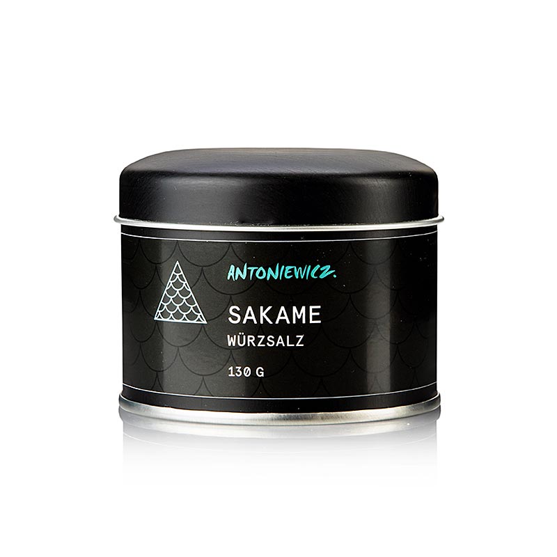 Heiko Antoniewicz - Sakame sel de poisson, 130 g : Sel d'assaisonnement unique pour le poisson, fumé, tamponné avec de la cendre de bambou et de la poudre d'algues pour un goût marin intense.