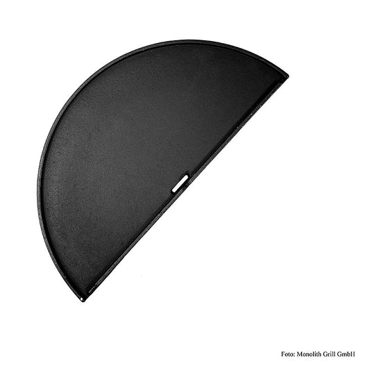 Demi-plancha en fonte pour le Monolith Classic Grill, Ø 45,5cm, accessoire durable pour des grillades polyvalentes et une répartition parfaite de la chaleur