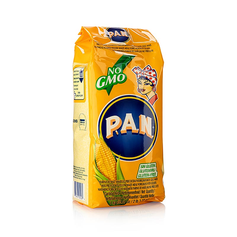 Fine farine de maïs jaune précuite, idéale pour les empanadas, tamales et tortillas de la cuisine espagnole et mexicaine