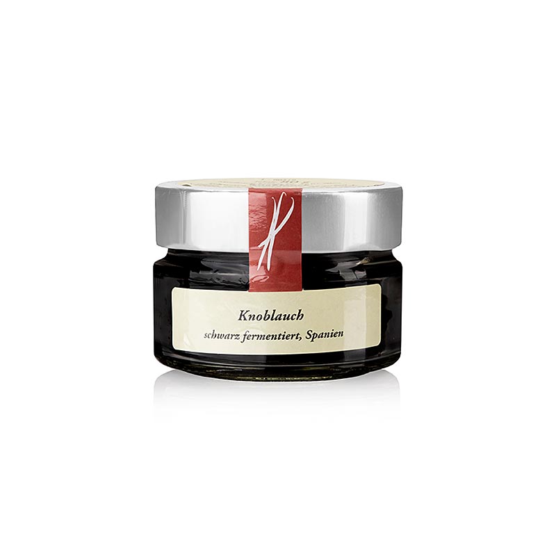 Ail noir, entier, fermenté, Altes Gewürzamt, 80 g - une délicatesse douce et gélatineuse, parfaite pour la viande, la volaille, le poisson, les sauces ou les légumes, après 12 semaines de fermentation
