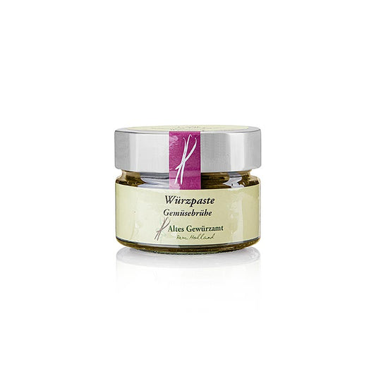 Pâte d'épices pour bouillon de légumes, Altes Gewürzamt, 150 g - Création de pâte épicée d'Ingo Holland & Stefan Marquard pour affiner les bouillons de bœuf, de volaille & de légumes, les ragoûts ou les sauces Facile à doser (1 cuillère à café ou 25 g pour ½ l de liquide)