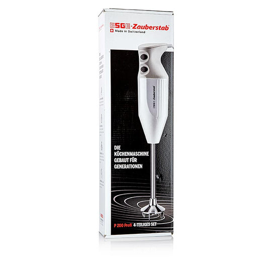 Mixeur plongeant ESGE P 200 Profi avec accessoires, moteur durable, design ergonomique de la poignée, interrupteur twin et câble en spirale, longueur du câble 60 - 150 cm