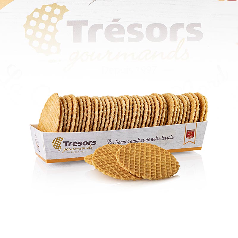 Barsnack Tresors - La gaufre fine, gaufrette française sucrée. Gaufre au beurre, 220 g