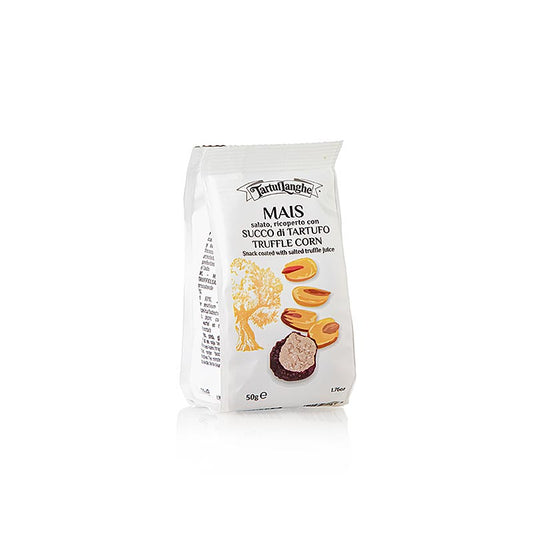 Du maïs croustillant recouvert de véritable jus de truffe pour offrir une expérience gustative unique