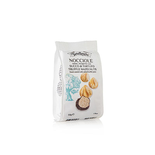 Des noisettes croquantes enrobées de jus de truffe aromatique de TARTUFLANGHE, pour une expérience gustative inoubliable