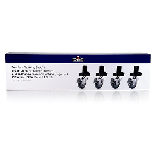 Roues Napoleon Heavy Duty Kit de mise à niveau des roues pivotantes pour barbecue Rogue, 4 pcs - accessoires de haute qualité pour faciliter le déplacement du barbecue Rogue