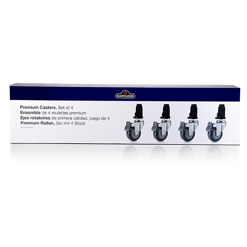 Napoleon Roues Heavy Duty Kit de roues pivotantes pour barbecue Prestige PRO, 4 pcs - A set of heavy-duty swivel casters designed for Napoleon Prestige PRO grills