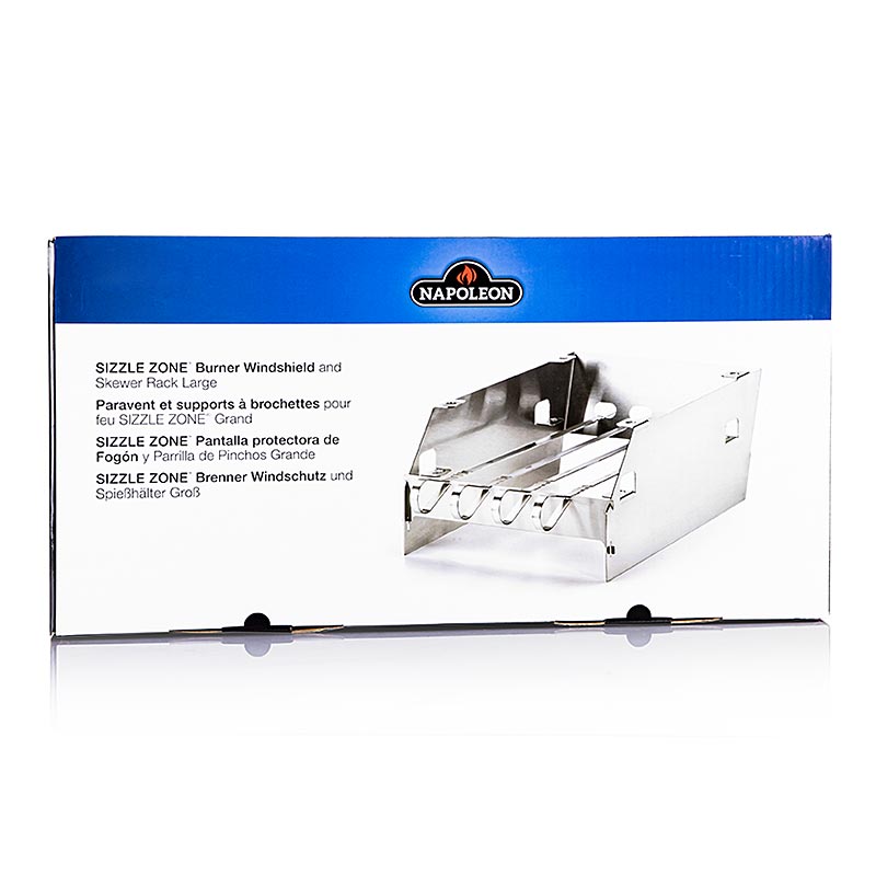 Accessoires pour barbecue Napoleon - Paravent pour SIZZLEZONE, grand, 1 pc : Protège la SIZZLEZONE du vent pour assurer une répartition uniforme de la chaleur