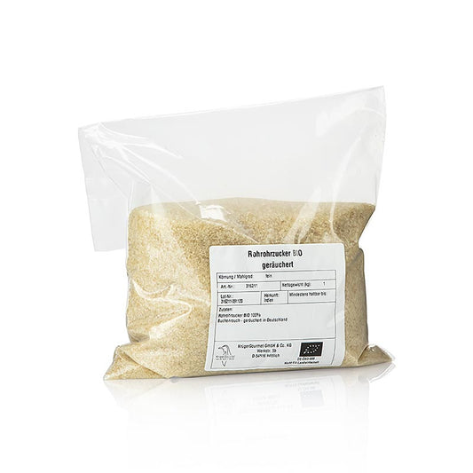 Sucre de canne brut bio fumé, polyvalent pour un goût unique dans les desserts, le thé et les plats salés Acheter en Suisse