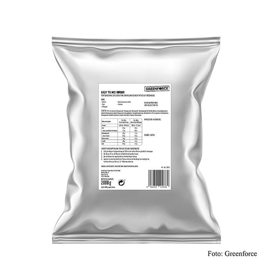 Mélange prêt à l'emploi Greenforce pour galettes de burger végétaliennes, à base de protéines de pois, 2 kg