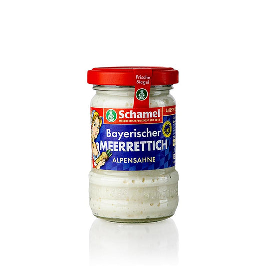 Crème de raifort Schamel, 135 g - Délicieuse délicatesse crémeuse pour la viande, le poisson, les sauces et les vinaigrettes Découvrez son goût authentique !