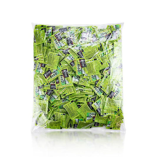 Pâte de raifort vert en sachet, idéale pour la préparation de sushis et de sashimis