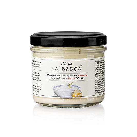 Mayonnaise à l'huile d'olive fumée au goût fumé, parfaite pour les sandwichs et les patatas