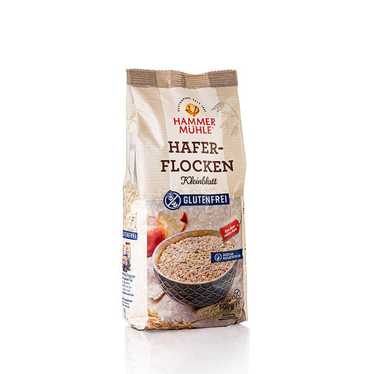 Flocons d'avoine sans gluten de Kleinblatt en paquet de 500 g de Hammermühle