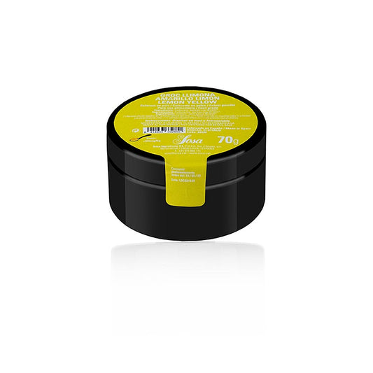 Colorant alimentaire jaune citron de Sosa, poudre colorante soluble dans l'eau pour mousses, biscuits, massepain, paquet de 70 g, ingrédients de haute qualité pour les cuisiniers professionnels et amateurs, parfait pour expérimenter et colorer vos créations culinaires
