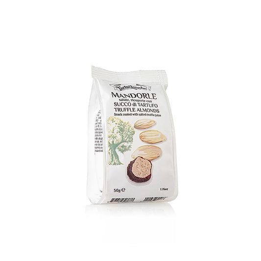 Amandes de tartuflanghe de luxe enrobées de truffe, grillées et croustillantes, arôme intense, parfaites en apéritif ou dans les salades