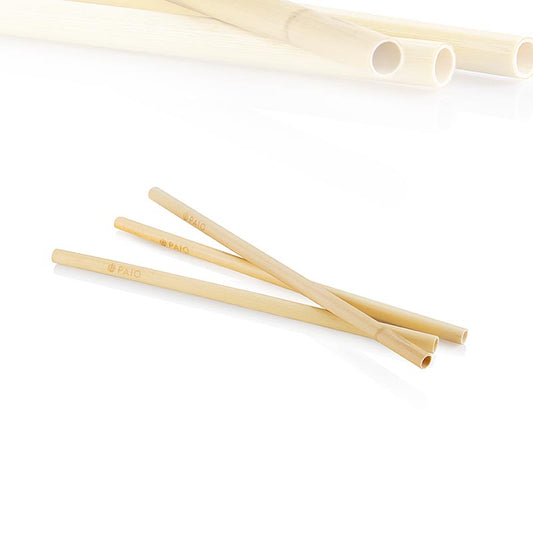 Pailles en roseau - Longdrink - 21cmx8mm, Paio, 200 pcs, durables et compostables, adaptées aux boissons froides et chaudes, hygiéniques et solides