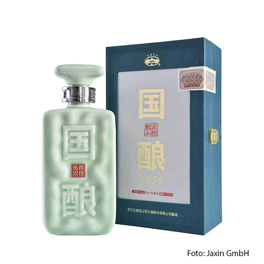 Shaoxing Guoniang 1959, Green Jade Vin de riz jaune, 15 % vol., Chine, 500 ml