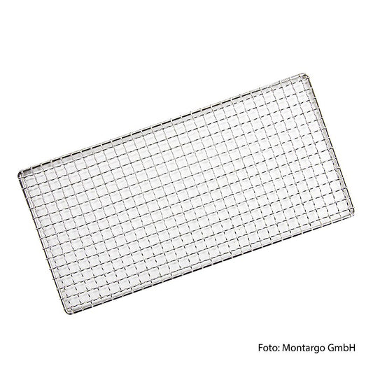 Grille de cuisson carrée SHICHIRIN Yakiniku en acier inoxydable, 400x200mm, pour la préparation de délicieuses grillades japonaises, répartition uniforme de la chaleur et nettoyage facile, accessoire indispensable pour les amateurs de cuisine japonaise et les cuisiniers amateurs