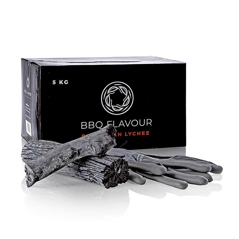 Charbon de bois blanc Lychee de Binchotan, 5 kg pour les barbecues SHICHIRIN et Yakiniku, offre une saveur japonaise authentique et une chaleur durable pour la viande, le poisson et les légumes