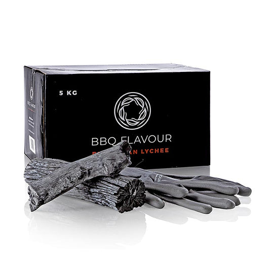 Charbon de bois blanc Lychee de Binchotan, 5 kg pour les barbecues SHICHIRIN et Yakiniku, offre une saveur japonaise authentique et une chaleur durable pour la viande, le poisson et les légumes