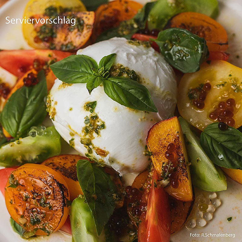Burrata di Bufala, Mozzarella de bufflonne avec noyau de crème, 125 g