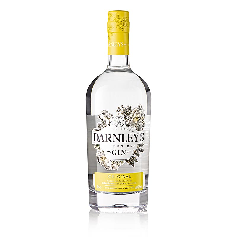 Darnley's London Dry Gin, 40% vol, 700 ml - Produit classique de London Dry Gin fabriqué de manière artisanale