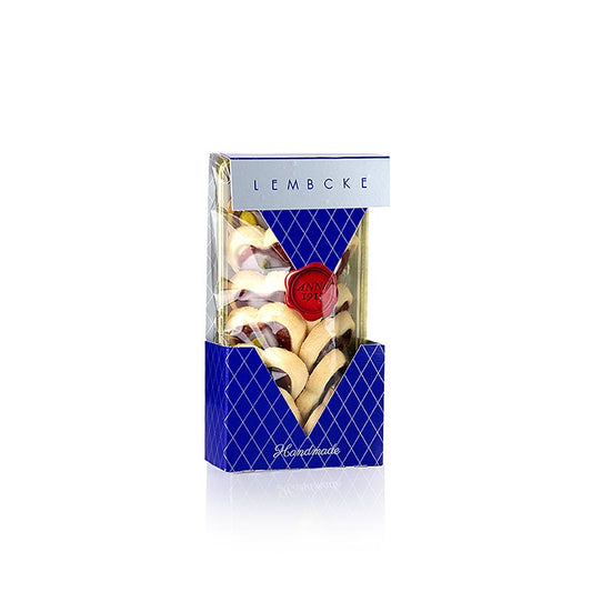 French

Ancien texte : Biscuits à thé Sweet Heart, Coeur de biscuit avec gelée de groseille & pistache, Lembcke, 100 g - délicieux biscuit fourré de fruits et de pistaches croquantes