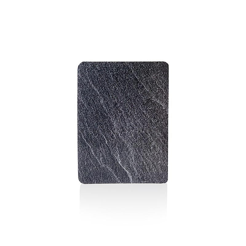 Plateau décoratif en ardoise au look naturel, idéal comme plat de service pour les entrées, les desserts ou le fromage Durable, polyvalent et facile à nettoyer