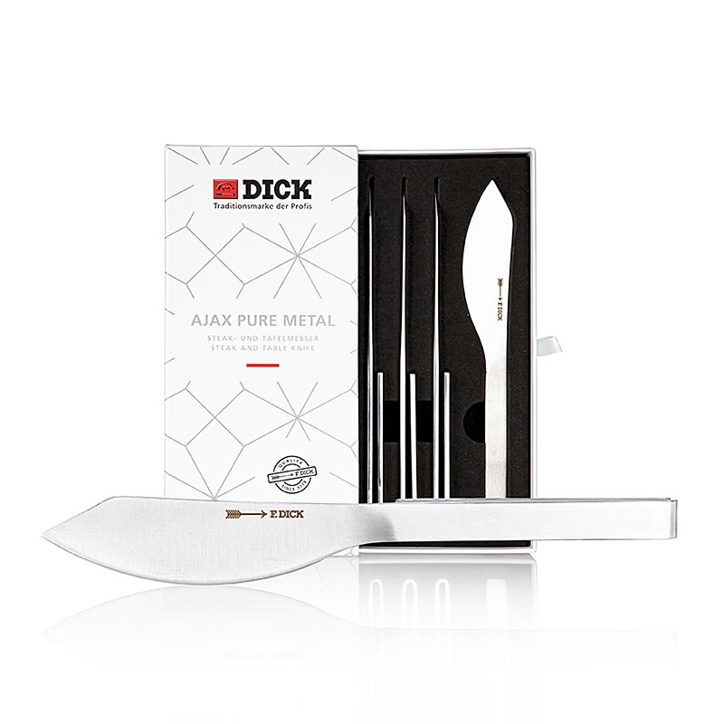Set de couteaux à steak Dick Ajax Pure Metal, 4 pcs.