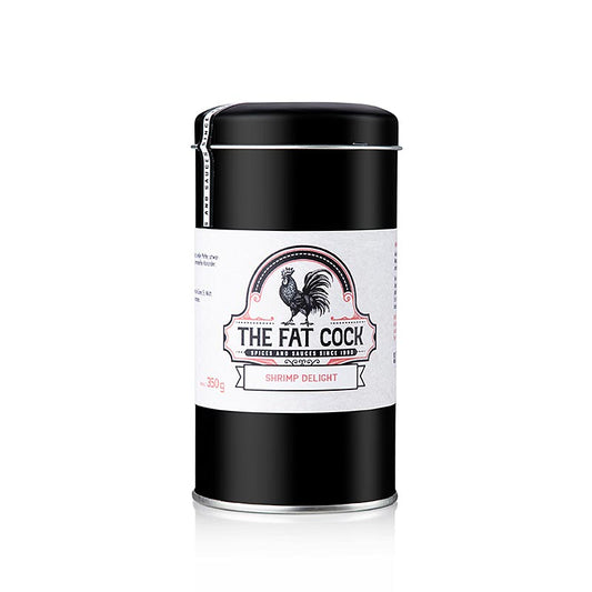 Mélange d'épices The Fat Cock - Shrimp Delight, préparation d'épices, 350 g - Assaisonnement parfait pour les crustacés et les coquillages, éveille la passion et l'envie d'en savoir plus