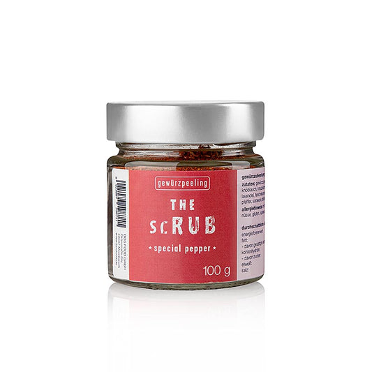 Serious Taste ''the scrub - Special Pepper, Ernst Petry, 100 g - Un mélange d'épices avec des variétés de poivre d'Inde, de Chine, de Thaïlande, de Malaisie et d'Amérique du Sud, arrondi avec de la lavande et des graines de fenouil, parfait pour les fans de steak