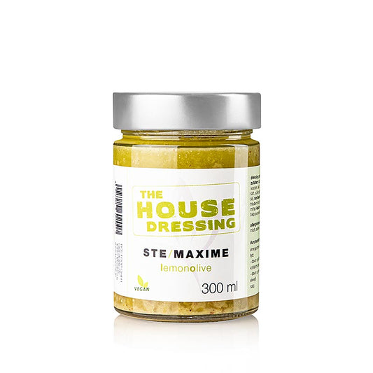 Serious Taste the houseedressing - STE / MAXIME, lemonolive, Ernst Petry, 300 ml - Une vinaigrette de qualité supérieure au goût intense de citron et d'huile d'olive d'Ernst Petry, 300 ml