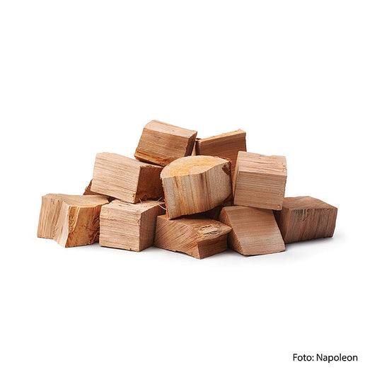 Chips de fumage en bois Napoleon Chunks, cerise, 1,5 kg - idéal pour fumer la viande et le poisson dans les barbecues