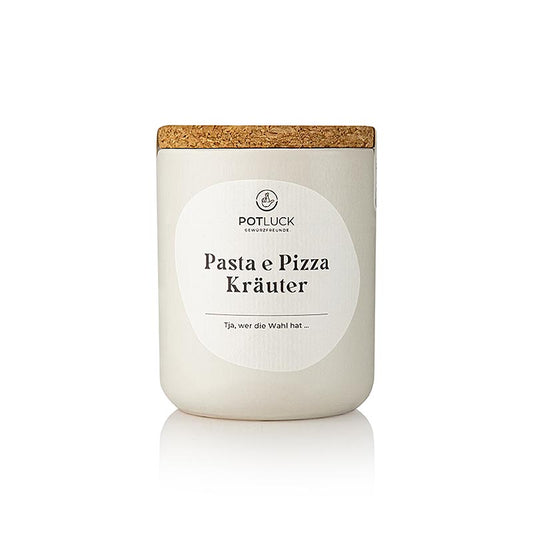 Mélange d'herbes italiennes POTLUCK Pasta e Pizza herbes, 40 g - idéal pour assaisonner les plats de pâtes et de pizzas Mélange aromatique d'origan, de basilic, de romarin, de thym et d'autres herbes, pour profiter chez soi des saveurs authentiques de la cuisine méditerranéenne