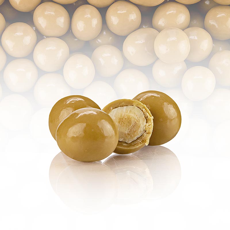 Pralines Valrhona Avelina Dulcey - boîte de 2 kg de noisettes enrobées de blond, parfaites pour les cuisiniers amateurs et professionnels pour une utilisation dans des créations culinaires