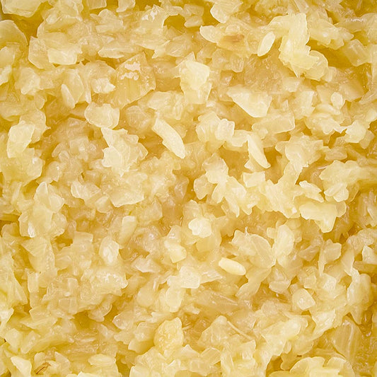 Cubes d'oignons étuvés Holzmann 6mm, idéal pour différents plats, pas d'amertume ni d'arrière-goût, Clean Label, gain de temps et pas de déchets, 3kg