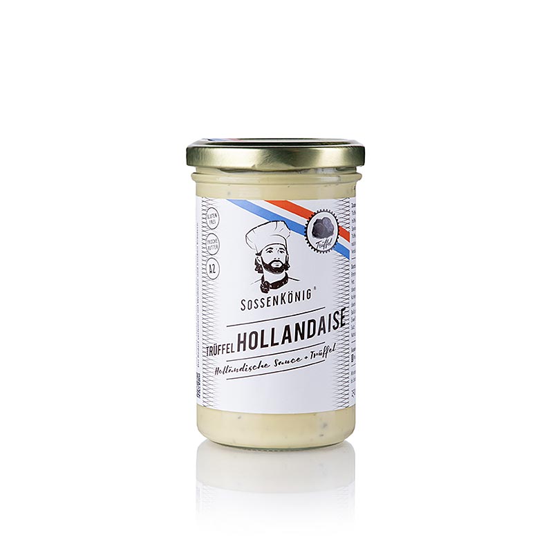 Sauce hollandaise aux truffes du roi des sauces, prête à l'emploi, 250 ml - Un raffinement parfait pour les asperges, les œufs bénédictine et les légumes cuits à la vapeur, préparée par des chefs expérimentés avec des ingrédients de qualité supérieure