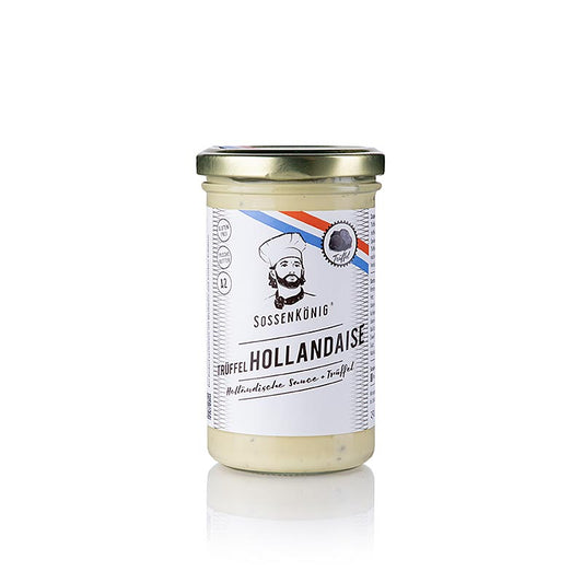 Sauce hollandaise aux truffes du roi des sauces, prête à l'emploi, 250 ml - Un raffinement parfait pour les asperges, les œufs bénédictine et les légumes cuits à la vapeur, préparée par des chefs expérimentés avec des ingrédients de qualité supérieure