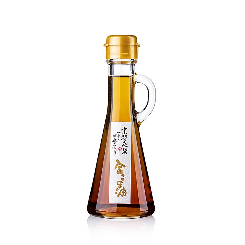 Huile de sésame dorée de sésame doré, grillée, Yamada, Japon, 131 ml - Huile de sésame de qualité supérieure de graines de sésame dorées grillées, parfaite pour affiner les plats asiatiques, les vinaigrettes et les marinades, fabriquée au Japon