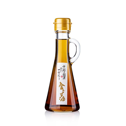 Huile de sésame dorée de sésame doré, grillée, Yamada, Japon, 131 ml - Huile de sésame de qualité supérieure de graines de sésame dorées grillées, parfaite pour affiner les plats asiatiques, les vinaigrettes et les marinades, fabriquée au Japon