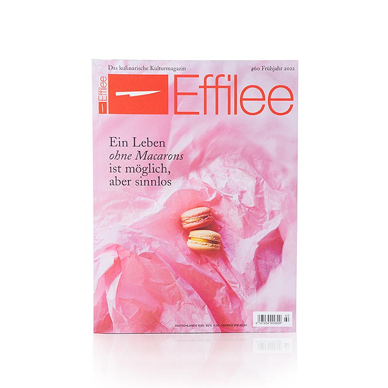 Effilee - Magazine de l'alimentation et de la vie, numéro 60, 1 pc - Illustration du magazine culinaire avec des recettes inspirantes, des articles fascinants et des interviews pour les gourmets et les cuisiniers amateurs