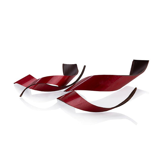 Décoration en chocolat rouge en forme de twist de 80x20x30 mm, 140 g, de Dobla Idéal pour décorer les gâteaux et autres desserts Découvrez notre large gamme de produits en chocolat de qualité en ligne