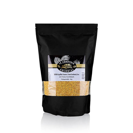 Sésame grillé au goût de yuzu dans un 1 kg pratique de 1 kg pour les plats professionnels et faits maison Idéal pour garnir les sushis, les salades et les nouilles
