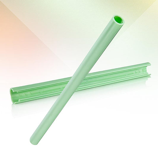 Paille réutilisable ClickStraw en vert, 300 pièces, facile à nettoyer, résistante au lave-vaisselle, sans casse ni solvant, alternative sûre