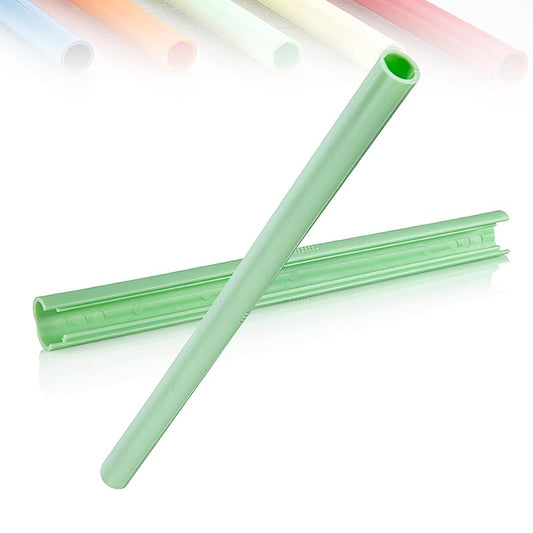 Paille réutilisable ClickStraw verte, 10 pièces, facile à nettoyer, résistante au lave-vaisselle, incassable et écologique