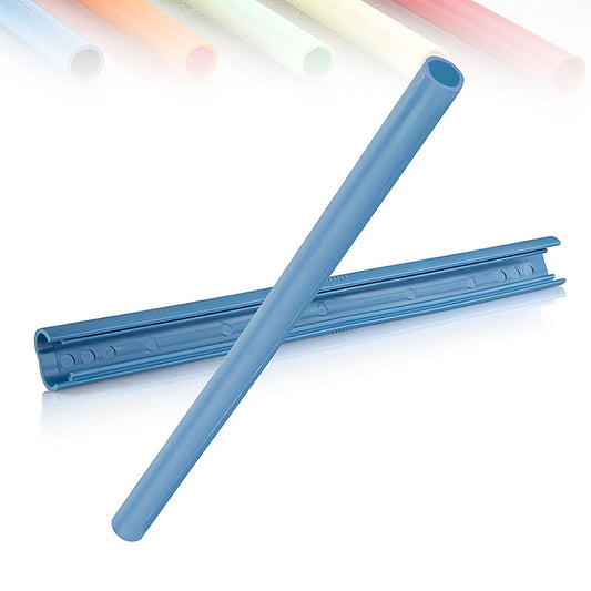 Paille réutilisable en bleu, 10 pièces, facile à nettoyer, lavable au lave-vaisselle, incassable
