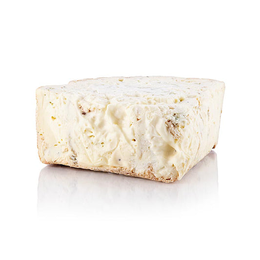 Paltufa, Fromage bleu à la truffe, Palzola, ca1,5 kg - Délicatesse italienne fabriquée artisanalement avec un fromage bleu riche et crémeux et un délicieux goût de truffe
