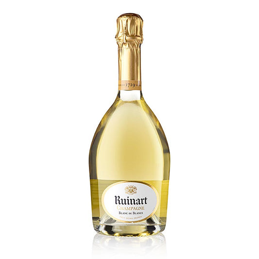 Bouteille de champagne Ruinart Blanc de Blancs brut, 12,5 % vol, 750 ml, parfait pour les occasions spéciales et les fêtes