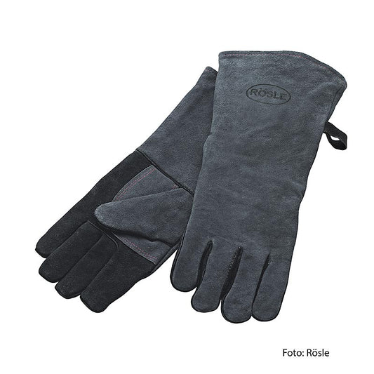 Gants pour barbecue Rösle BBQ en cuir de haute qualité pour une protection optimale lors des grillades Manchettes longues pour une sécurité supplémentaire et une liberté de mouvement totale Idéal pour les cuisiniers amateurs ou professionnels